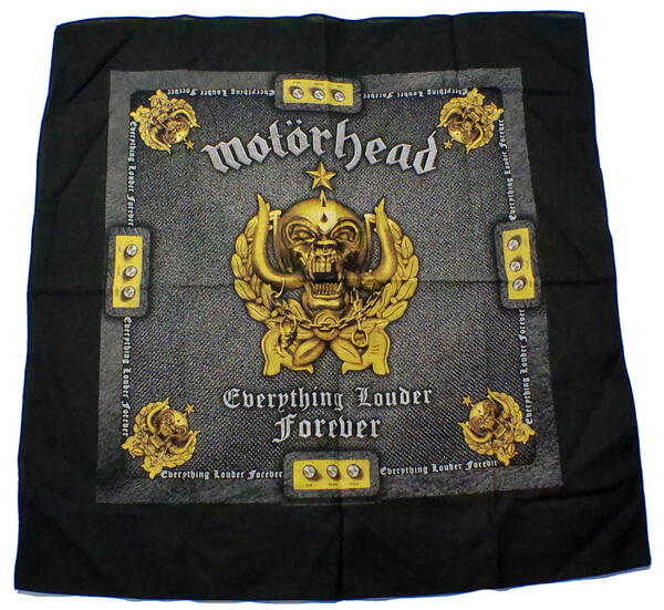 【MOTORHEAD】モーターヘッド「EVERYTHING LOUDER FOREVER」バンダナ