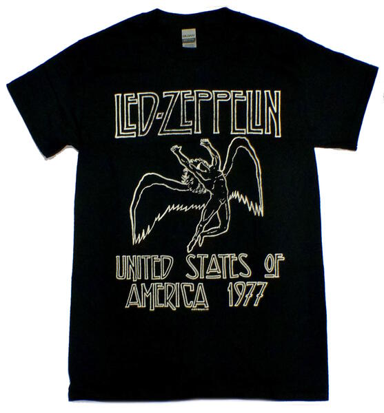 楽天バンドTシャツ NO-REMORSE【LED ZEPPELIN】レッドツェッペリン「USA '77」Tシャツ