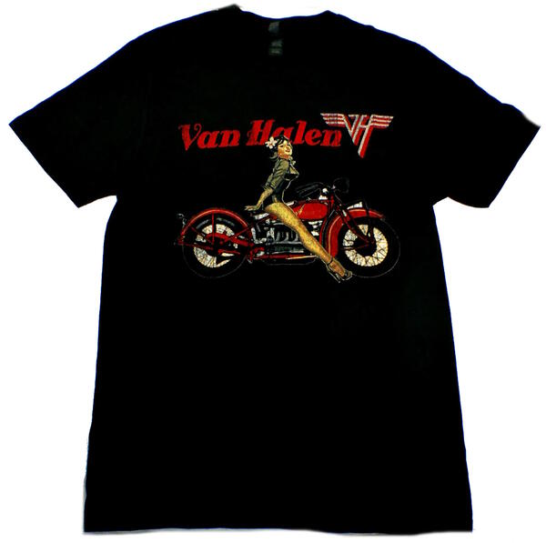 【VAN HALEN】ヴァンヘイレン「PIN-UP MOTORCYCLE」Tシャツ