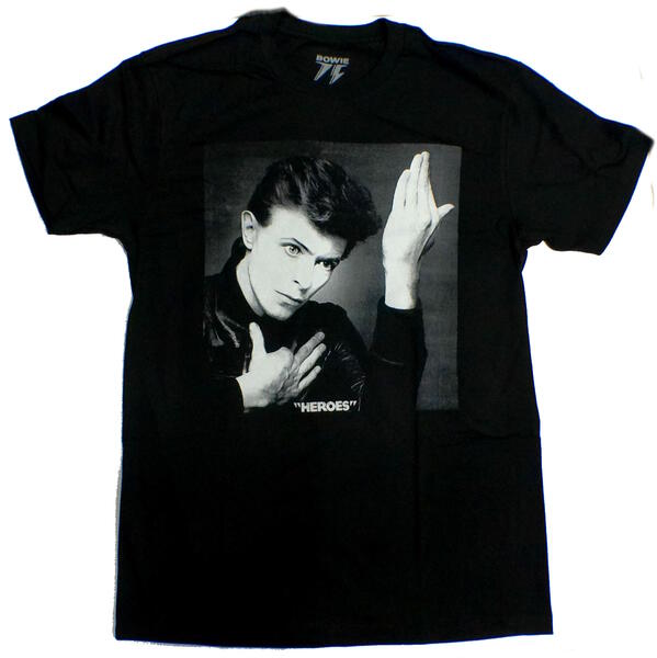 【DAVID BOWIE】デヴィッド ボウイ「HEROES」Tシャツ