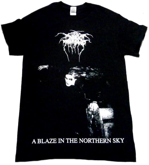 【DARKTHRONE】ダークスローン「A BLAZE IN THE NORTHERN SKY」Tシャツ