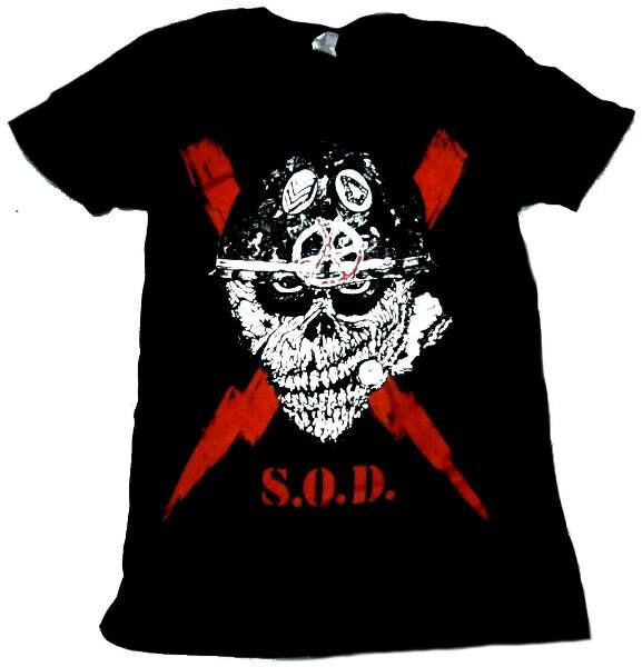 【S.O.D】エスオーディー「SCRAWLED LIGHTNING」Tシャツ