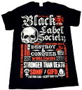 【BLACK LABEL SOCIETY】ブラックレーベルソサエティー「DESTROY CONQUER」Tシャツ