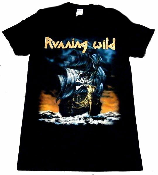 【RUNNING WILD】ランニングワイルド「UNDER JOLLY ROGER ALBUM」Tシャツ