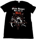 イギリスのへヴィメタル GRIM REAPER Tシャツです バックプリントはありません UKのオフィシャルマーチショップからの輸入品です 【サイズ詳細】 Sサイズ　着丈70cm　身幅（脇下）45cm Mサイズ　着丈71cm　身幅（脇下）48cm Lサイズ　着丈74cm　身幅（脇下）53cm XLサイズ 着丈77cm　身幅(脇下)56cm GILDAN softstyle　