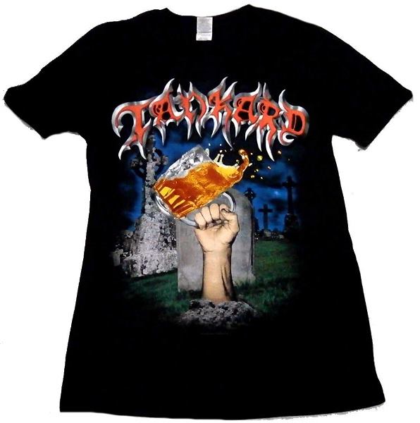 【TANKARD】タンカード「DIE WITH A BEER」Tシャツ