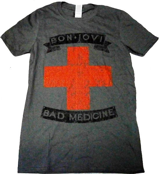 ボンジョヴィ「BAD MEDICINE」Tシャツ