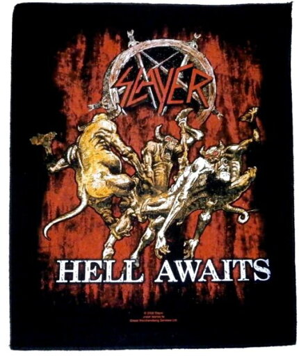 【SLAYER】スレイヤー「HELL AWAITS」バックパッチ 【SLAYER】スレイヤー「HELL AWAITS」バックパッチ