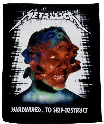 【METALLICA】メタリカ「HARDWIRED」布バックパッチ