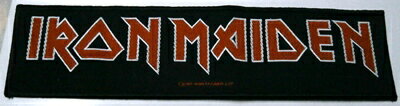 【IRON MAIDEN】アイアンメイデン「LOGO」布刺しゅうロングパッチ 【IRON MAIDEN】アイアンメイデン「LOGO」布刺しゅうロングパッチ