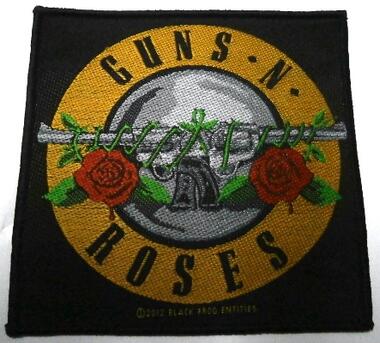 【GUNS&ROSES】ガンズアンドローゼズ「BULLET LOGO」布刺しゅうパッチ 【GUNS&ROSES】ガンズアンドローゼズ「BULLET LOGO」布刺しゅうパッチ
