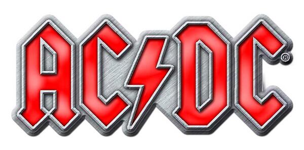 【AC/DC】エーシーディーシー「RED LOGO」メタルピンバッジ