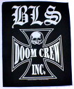 【BLACK LABEL SOCIETY】ブラックレーベルソサエティー「DOOM CREW」布バックパッチ