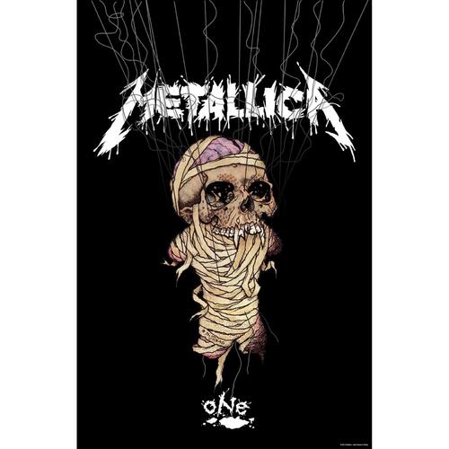 METALLICA 遮光フラッグです ポリエステル素材 縦106cm 横65cm メール便送料無料です