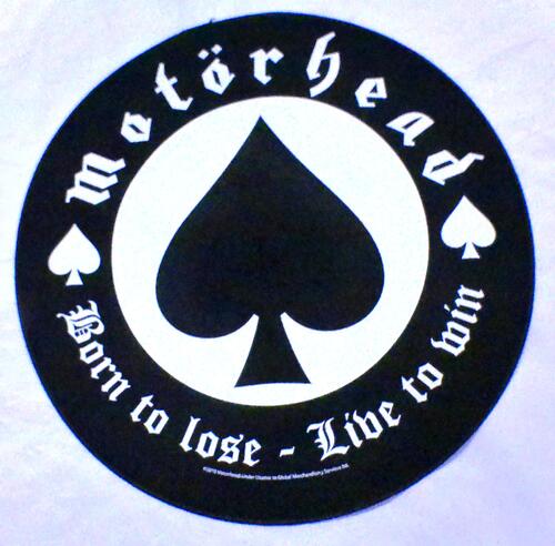 【MOTORHEAD】モーターヘッド「BORN TO LOSE」布バックパッチ 【MOTORHEAD】モーターヘッド「BORN TO LOSE」布バックパッチ
