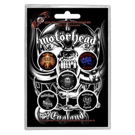 【MOTORHEAD】モーターヘッド ボタンピンバッジセット