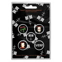 MARILYN MANSON ボタンピンバッジ5個セットです 各 直径2.5cm 裏面ピン留めです バラ売りは対応しておりません