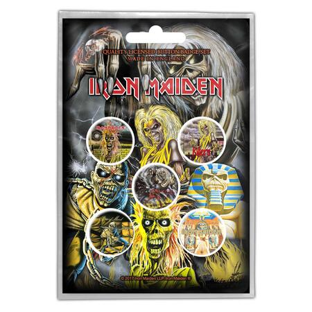 【IRON MAIDEN】アイアン メイデン「ALBUM#1」ボタンピンバッジセット