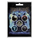 CRADLE OF FILTH ボタンピンバッジ5個セットです 各 直径2.5cm 裏面ピン留めです バラ売りは対応しておりません