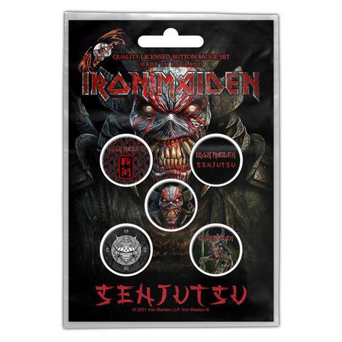 【IRON MAIDEN】アイアン メイデン「SENJUTSU」ボタンピンバッジセット