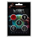 【IN FLAMES】イン フレイムス「BATTLE」ボタンピンバッジセット
