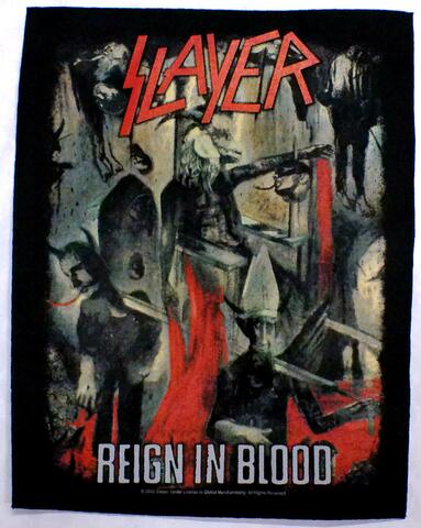 【SLAYER】スレイヤー「REIGN IN BLOOD」布バックパッチ