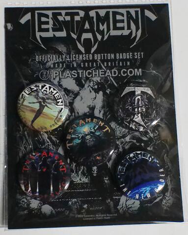 【TESTAMENT】テスタメント「ALBUM」ボタンピンバッジセット