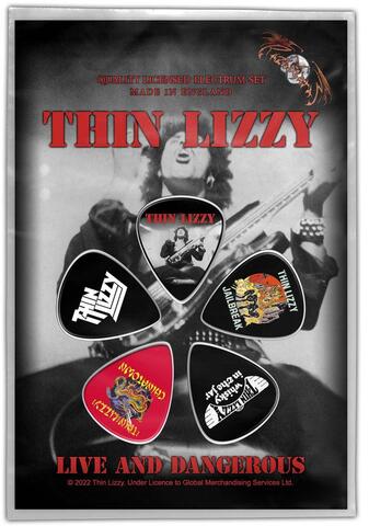 THIN LIZZY ティアードロップ型ピック プラスチック素材 1.0mm 5枚セットです バラ売りは対応しておりません