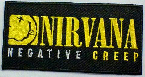 【NIRVANA】ニルヴァーナ「NEGATIVE CREEP」布刺しゅうパッチ