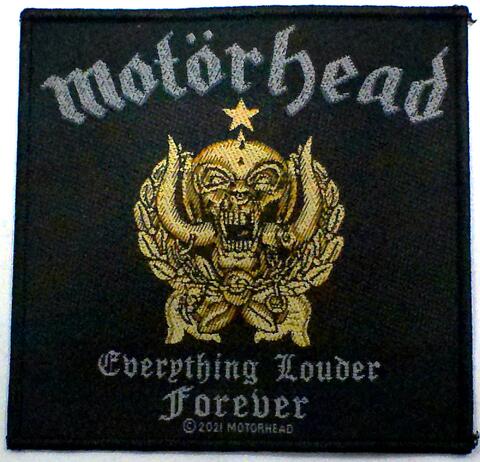 【MOTORHEAD】モーターヘッド「EVERYTHING LOUDER FOREVER 」布刺しゅうパッチ