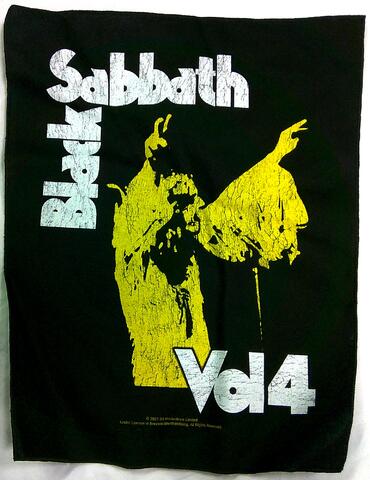【BLACK SABBATH】ブラックサバス「VOL.4」布バックパッチ 【BLACK SABBATH】ブラックサバス「VOL.4」布バックパッチ