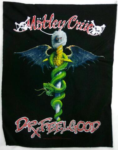 【MOTLEY CRUE】モトリークルー「Dr FEELGOOD」布バックパッチ 【MOTLEY CRUE】モトリークルー「Dr FEELGOOD」布バックパッチ