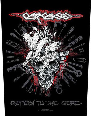 【CARCASS】カーカス「ROTTEN TO THE GORE」布バックパッチ 【CARCASS】カーカス「ROTTEN TO THE GORE」布バックパッチ