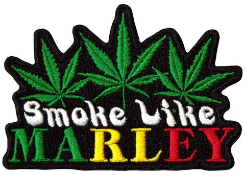 【BOB MARLEY】ボブマーリー「SMOKE LIKE」布刺しゅうパッチ