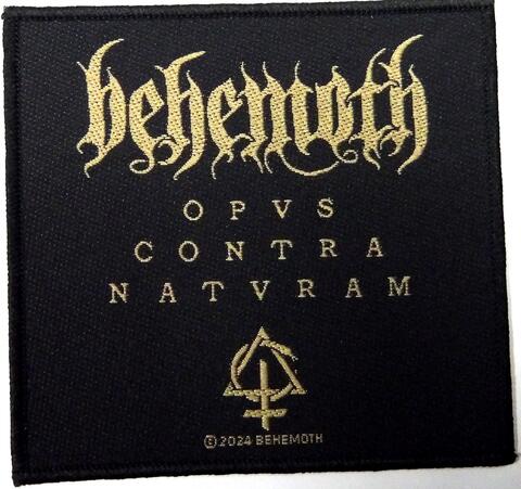 Rakuten - 【BEHEMOTH】ベヒモス「OPVS CONTRA NATVRAM」布刺しゅうパッチ