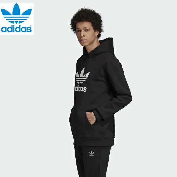 楽天第6モジュールADIDASアディダスオリジナルス正規品トリフォイルパーカー フーディ ブラックOriginals Trefoil Hoodie Black黒ED8784インポートブランド海外買い付け【ラストSALE】