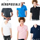 [売り尽くし]Aeropostale　エアロポステール　メンズ半袖ポロシャツ　無地　鹿の子POLO インポート 通学通勤ビジネスに