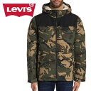 【ラストSALE】リーバイスLevi 039 s 中綿ダウンフーデッドジャケット 迷彩CAMOカモ柄シェルパラインド 大きいサイズ usaインポートブランド海外買い付け