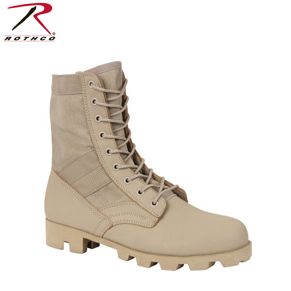 Rothcoロスコ ミリタリージャングルブーツ編み上げ タン ベージュ Military Jungle Boots軍物サバゲーキャンプ無骨 男前アメリカ買い付けUSAモデル【あす楽対応】【楽ギフ_包装】箱なし