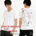 SCENTS OF URBN COLOR センツオブアーバンカラーA.S.MJupiter&Juno ジュピターアンドジュノ コラボ Tシャツ グラフィックプリント 半袖 メール便　対応