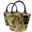 Jupiter&Junoジュピターアンドジュノstuds camouflage　Tote　Bag(スタッズ カモフラ　トート　バケツ　バッグ)ゴールド　マルチ　迷彩