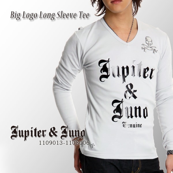 メール便可ビッグロゴ Jupiter&Juno　ジュピターアンドジュノBig Logo Long Sleeve Tee(ビッグロゴL/S Tシャツ)1108006