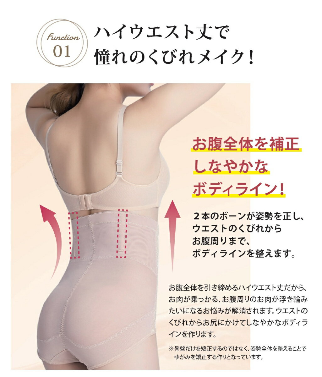 noA600骨盤矯正ガードルにヒントを得たハイウエスト補正ショーツ3段調節付き