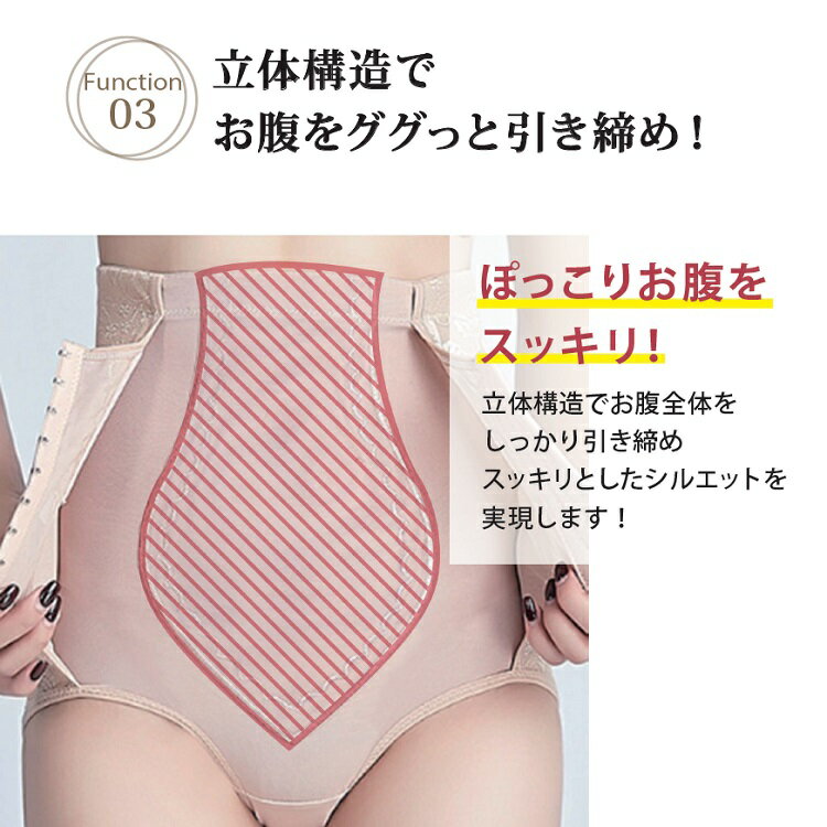 noA600骨盤矯正ガードルにヒントを得たハイウエスト補正ショーツ3段調節付き