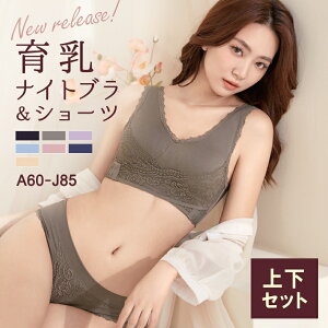 1日P20倍【最大1000円OFFクーポン】1位受賞 ナイトブラ 上下セット 育乳 フロントホック ブラジャー 育乳ブラ 自胸 脇高ブラ 脇肉 バストアップ 谷間 脇高 痛くない 補正下着 横流れ 産後 大きいサイズ 夜 授乳ブラ 育乳ナイトブラ ノンワイヤー