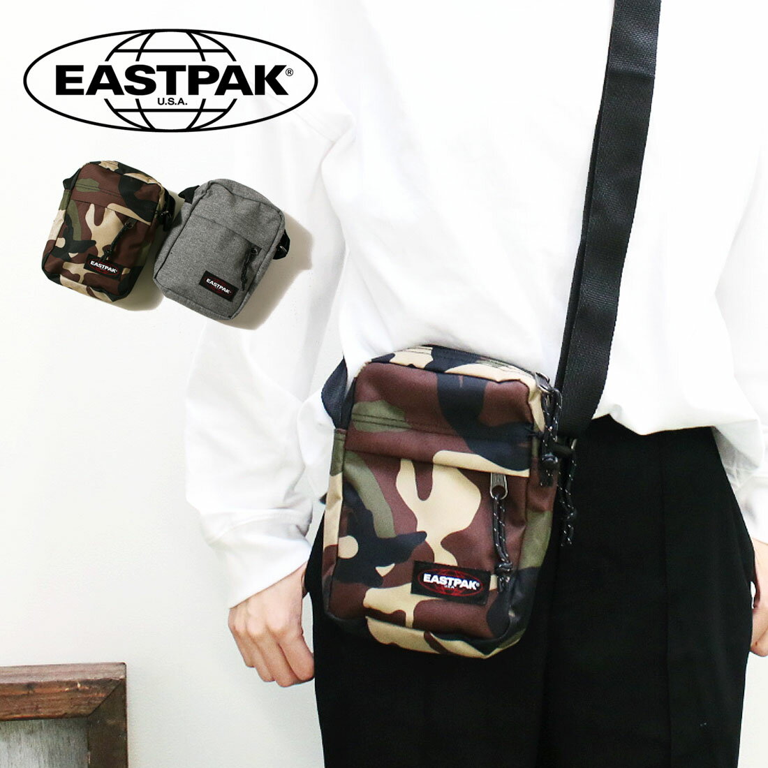 【10 OFFクーポン配布中】EASTPAK イーストパック THE ONE ショルダーバッグ（2.5L）【1点のみメール便可】EK045