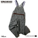 DENIM DUNGAREE デニム＆ダンガリー ヒッコリーオーバーオール（140cm）【メール便不可】オーバーオール サロペット 718704