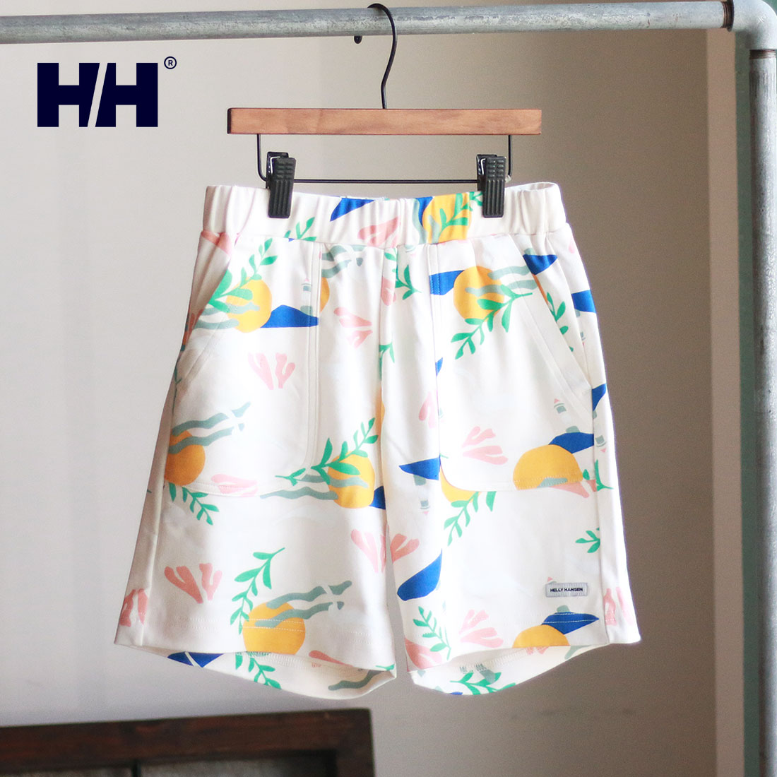 【6月末販売終了】肌触りGOOD！HELLY HANSEN キッズ グラフィック ショートパンツ（1