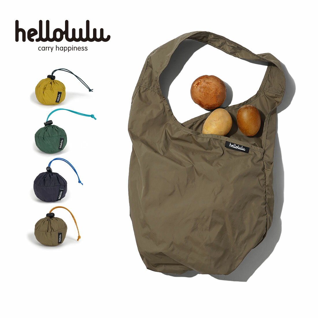 楽天noa department store.【10％OFFクーポン配布中】Hellolulu OLE エコバッグ（S）Packable Market Bag マーケットバッグ ショッピングバッグ【メール便不可】