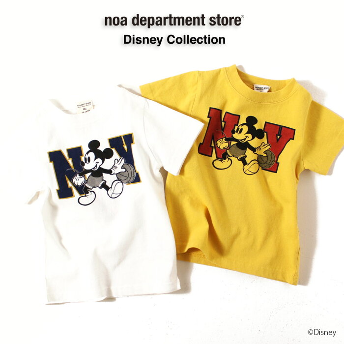 ディズニー お揃い noa department store. NY　ミッキーマウスデザインTシャツ（80cm 90cm 100cm 110cm 120cm 130cm 140cm 150cm）出産祝い ペアルック 【メール便可】【セール対象外】